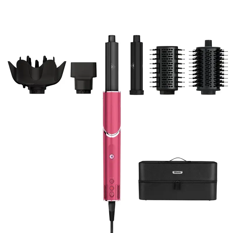 FlexStyle STYLER E ASCIUGACAPELLI SHARK FLEXSTYLE COMPLETE SET - Pink Malibu - Phon,Piastra capelli,Spazzole per capelli