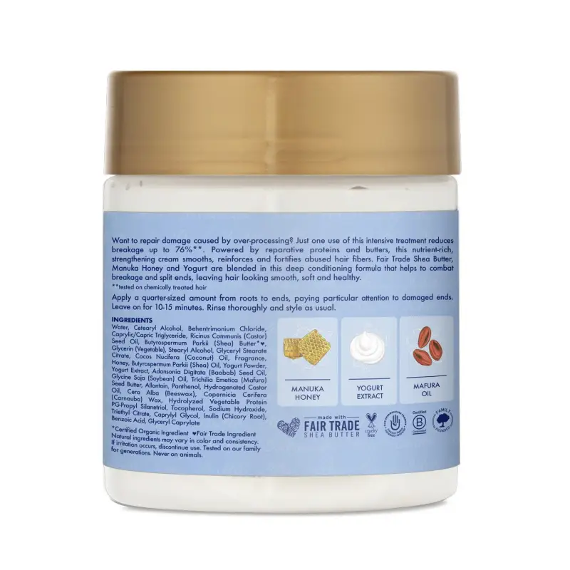 Manuka Honey & Yogurt Hydrate+Repair Protein Treatment - Maschera capelli secchi, Maschera capelli rovinati, Capelli danneggiati, Capelli miniatura 2