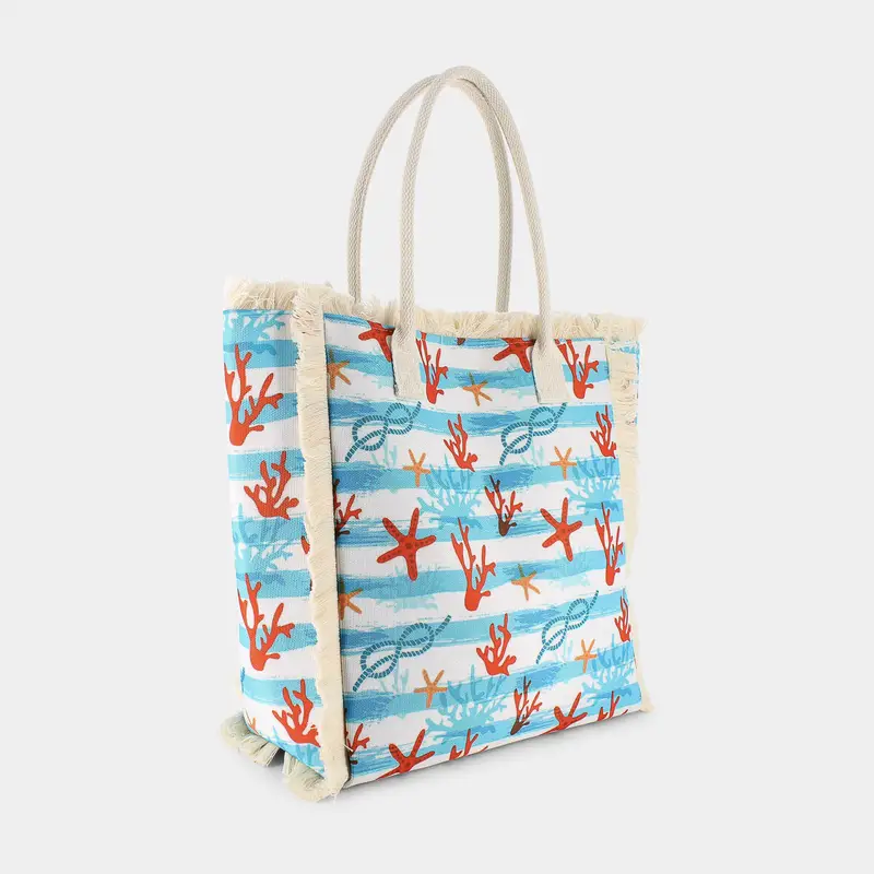 Borsa Mare Sheen da Donna, azzurro miniatura 2