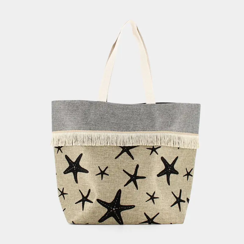 Borsa Mare Sheen da Donna, beige