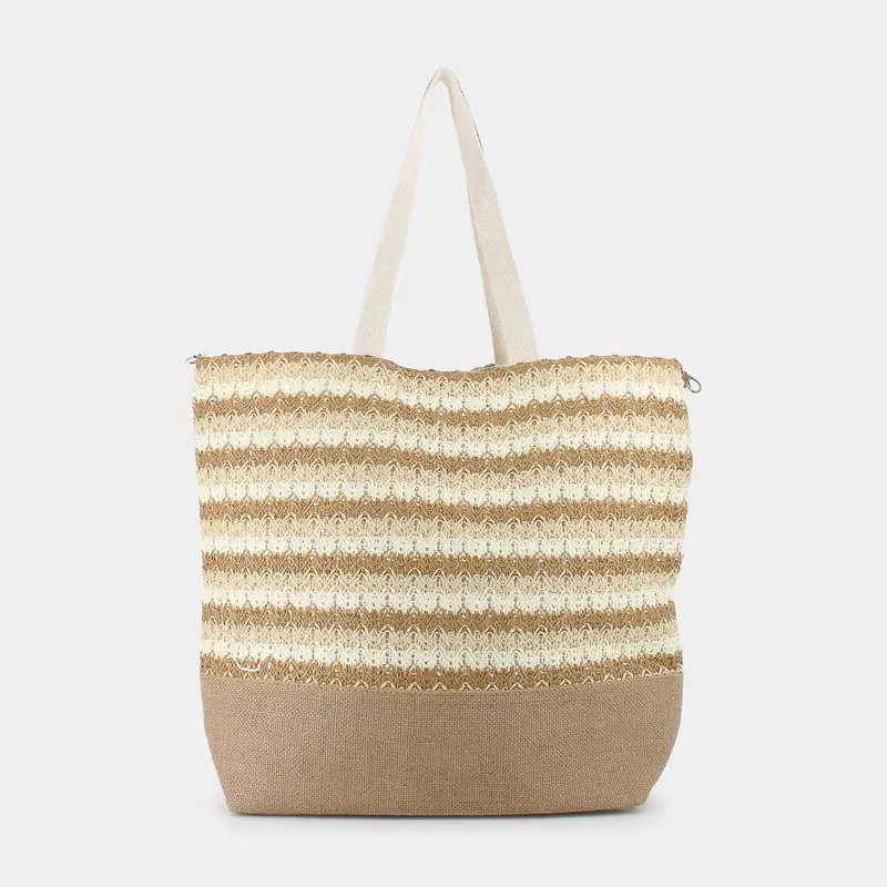 Borsa Mare Sheen da Donna, beige