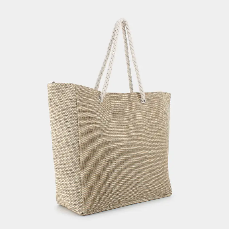 Borsa Mare Sheen da Donna, beige miniatura 2