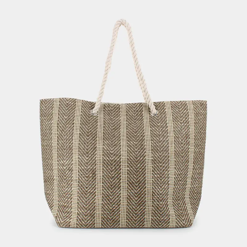 Borsa Mare Sheen da Donna, beige