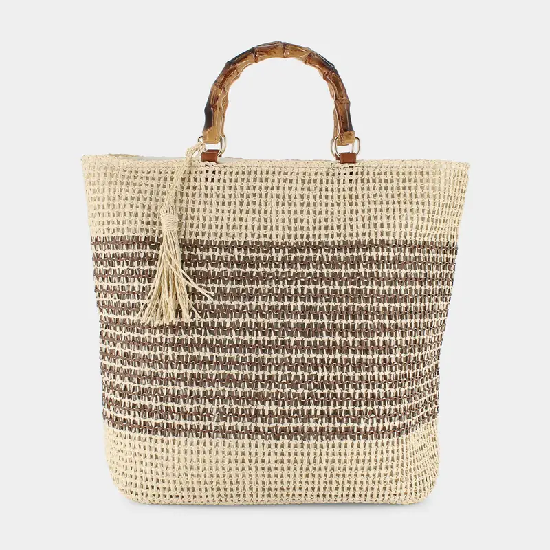 Borsa Mare Sheen da Donna, beige