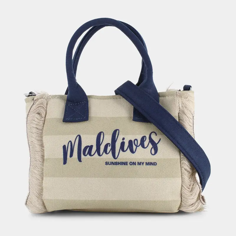 Borsa Mare Sheen da Donna, beige