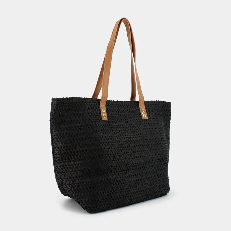 Borsa Mare Sheen da Donna, nero miniatura 2