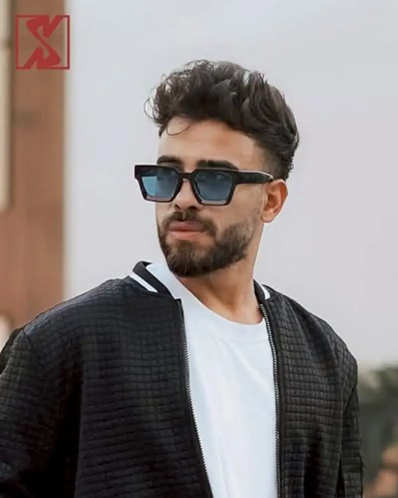 SHEEN KELLY Retro spessa rettangolo Chunky occhiali da sole donne uomini Trendy stretto quadrato nero Tortie telaio moda 90s miniatura 2