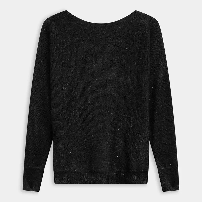 SHEEN Felpe Donna Nero 2850302 miniatura 2