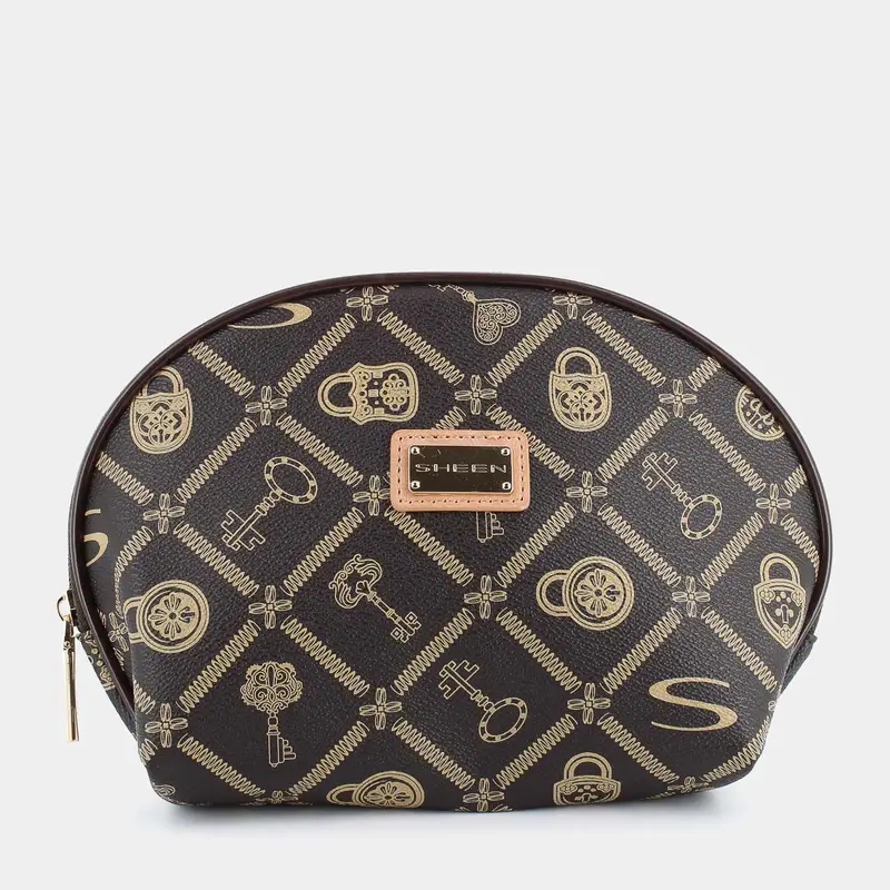 Necessaire Sheen da Donna, marrone