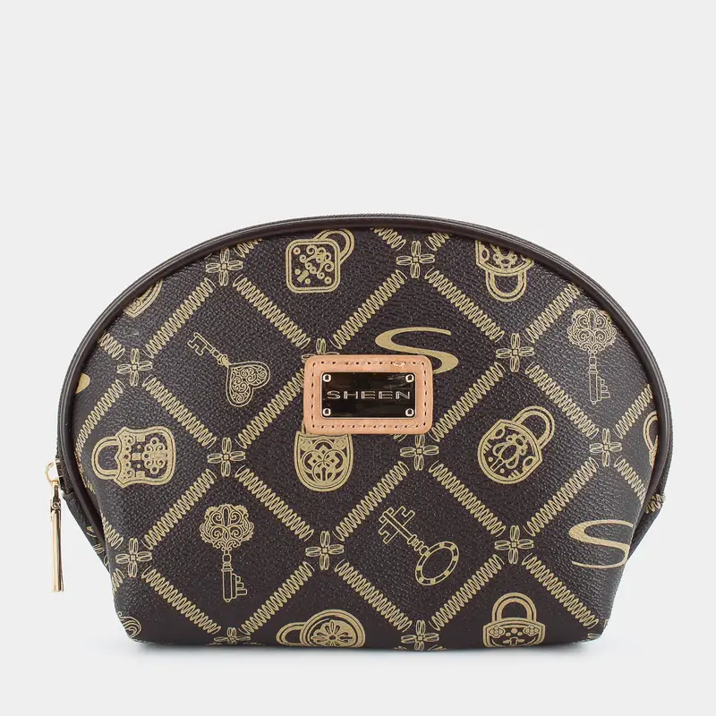 Necessaire Sheen da Donna, marrone