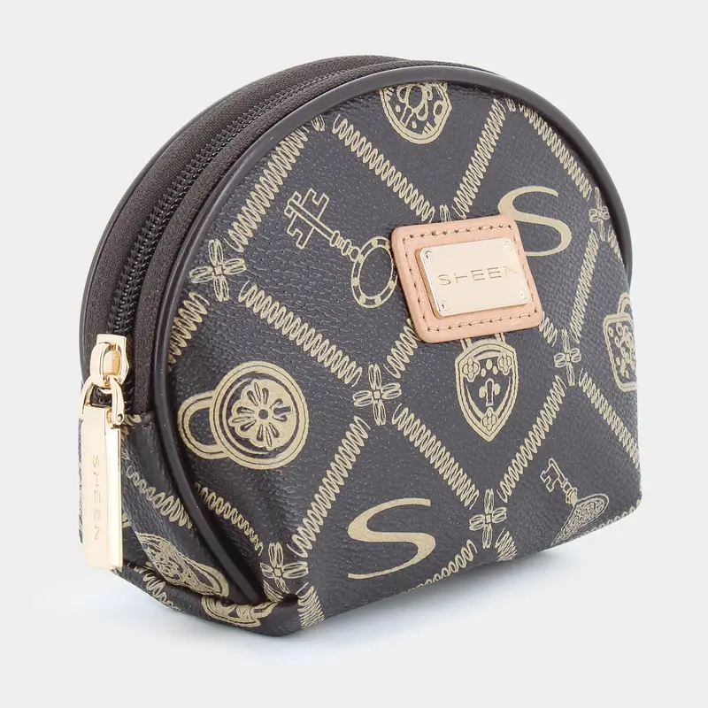 Necessaire Sheen da Donna, marrone miniatura 2