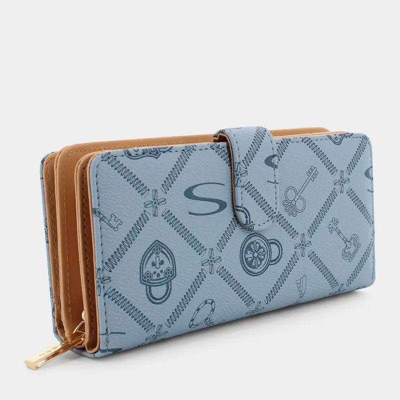 Portafoglio Sheen da Donna, azzurro miniatura 2