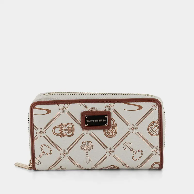 Portafoglio Sheen da Donna, beige