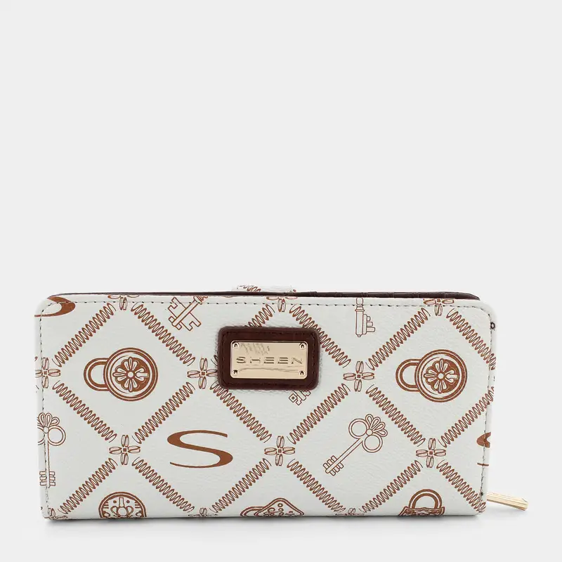 Portafoglio Sheen da Donna, beige