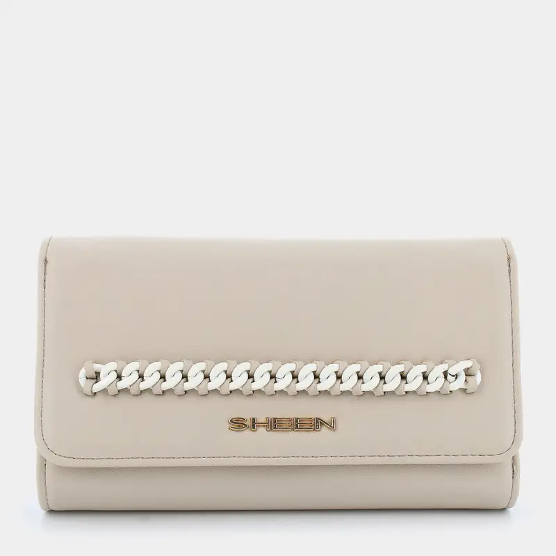 Portafoglio Sheen da Donna, beige