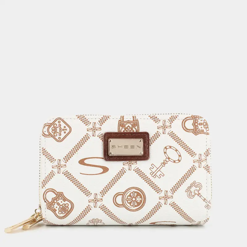 Portafoglio Sheen da Donna, beige