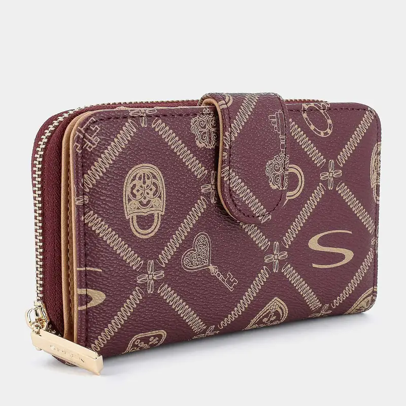 Portafoglio Sheen da Donna, bordeaux miniatura 2