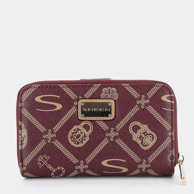Portafoglio Sheen da Donna, bordeaux
