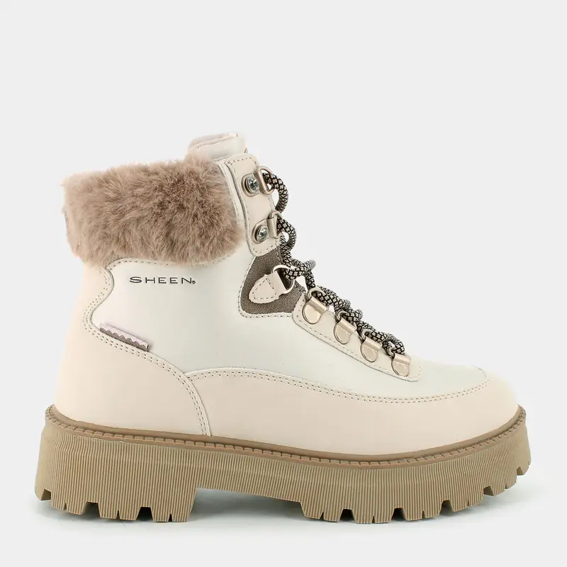 SHEEN Scarponcini Donna Beige 3070412