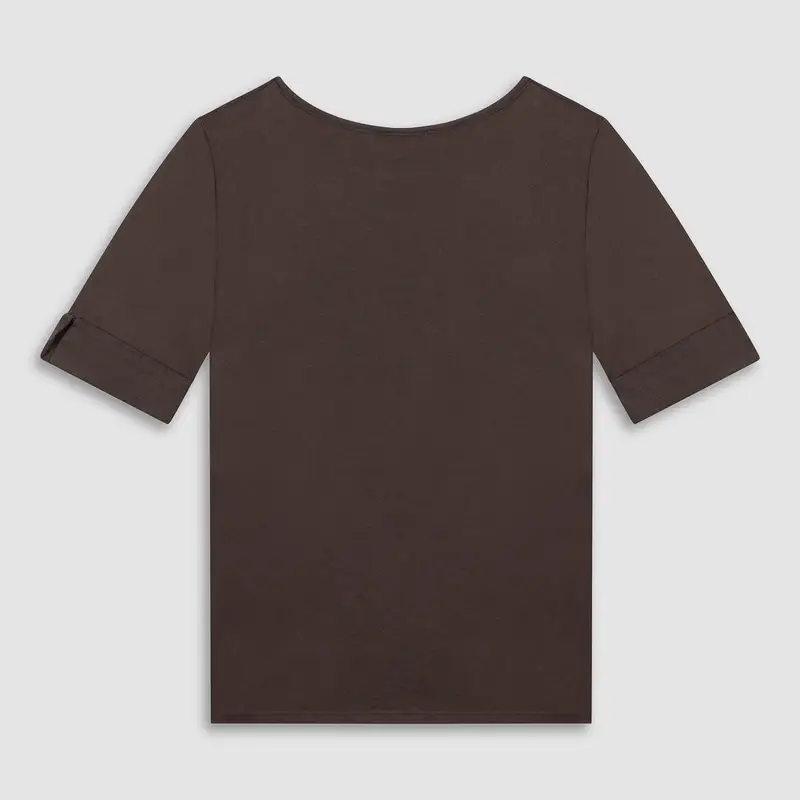 SHEEN T-shirt Donna Marrone 2502159 miniatura 2