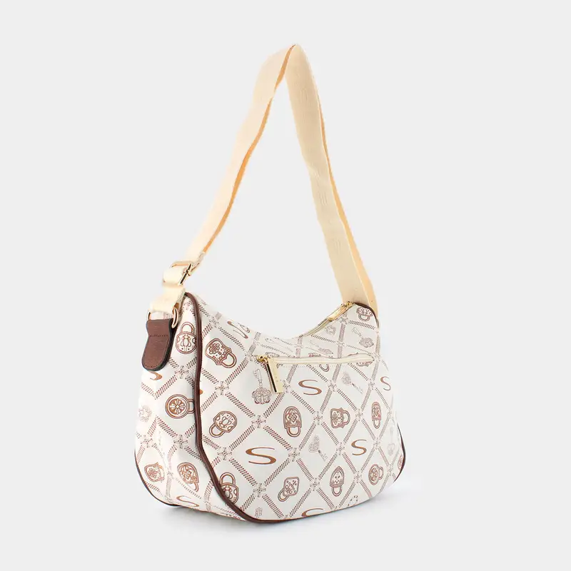 Tracolle Sheen da Donna, beige miniatura 2