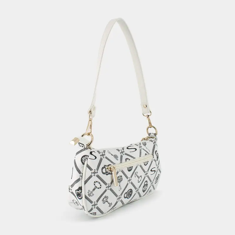 Tracolle Sheen da Donna, bianco miniatura 2