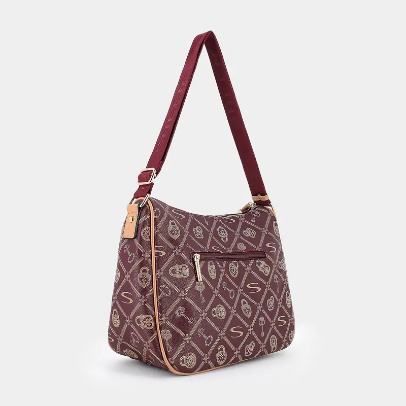 Tracolle Sheen da Donna, bordeaux miniatura 2