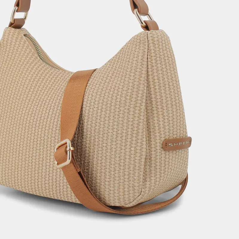 Tracolle Sheen da Donna, marrone miniatura 2