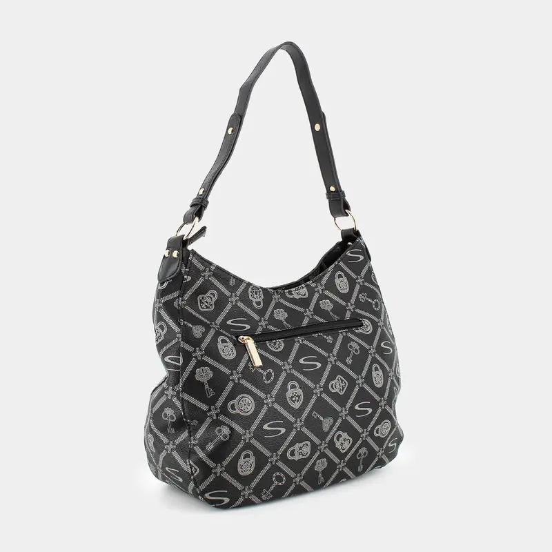 Tracolle Sheen da Donna, nero miniatura 2