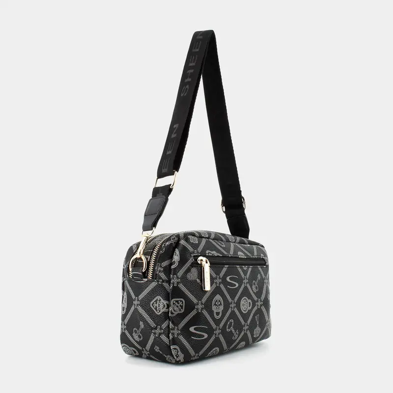 Tracolle Sheen da Donna, nero miniatura 2