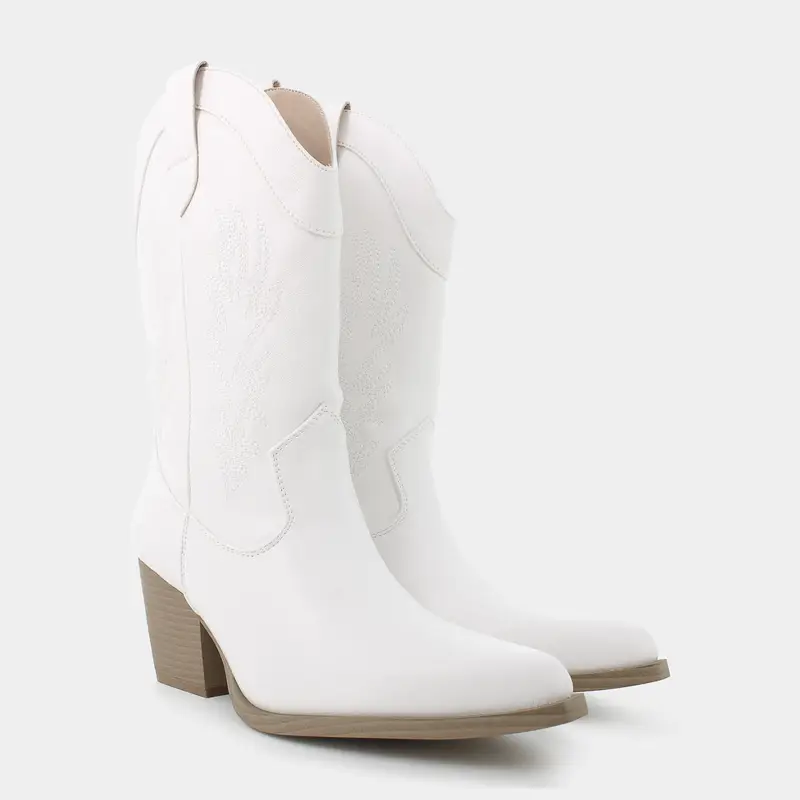 Tronchetti Sheen da Donna, bianco miniatura 2