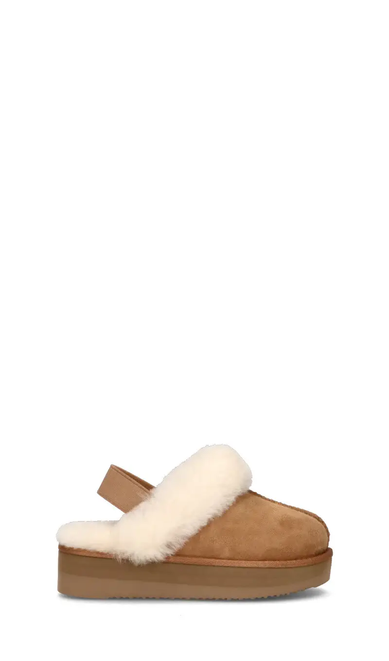 TOO LIKE Sabot donna chestnut in suede Vario