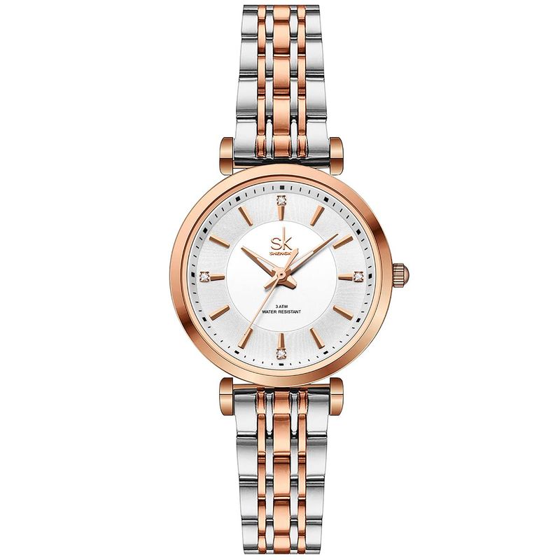 SHENGKE Orologio Donna Acciaio Pelle