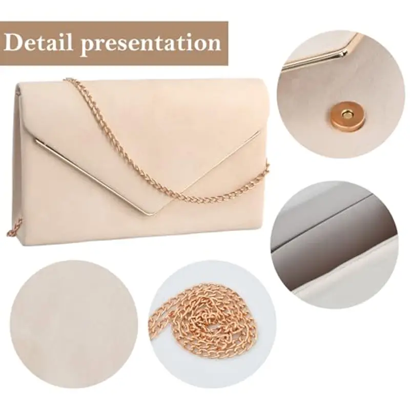 Shengxi Pochette Donna Grigio 2154793 miniatura 3