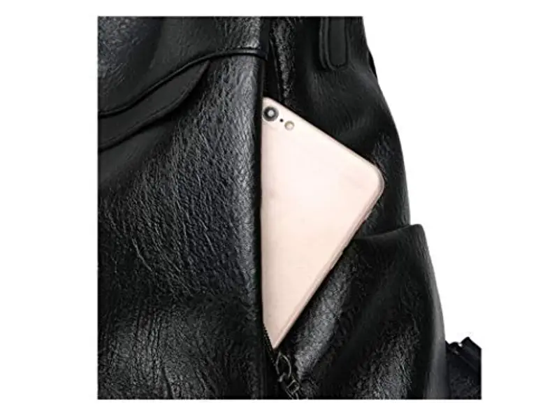 shepretty Zaino Donna antifurto Borsa Tracolla Zainetto Viaggio, 8864-f miniatura 3