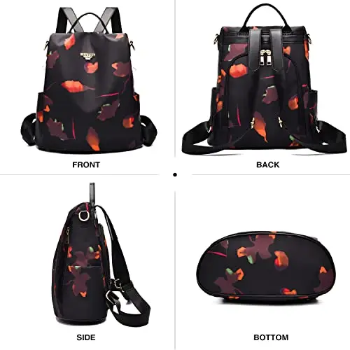 shepretty Zaino Donna antifurto Borsa Tracolla Zainetto Viaggio Daypack zaino donna scuola, AL911Farfalla miniatura 2