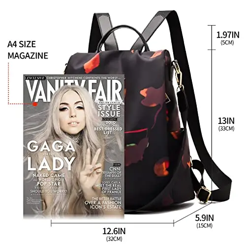 shepretty Zaino Donna antifurto Borsa Tracolla Zainetto Viaggio Daypack zaino donna scuola, AL911Farfalla miniatura 3