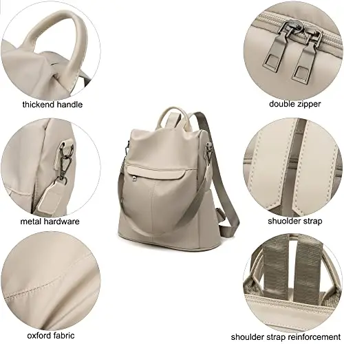 shepretty Zaino Donna Borsa Tracolla Antifurto, 0299Oxford miniatura 3