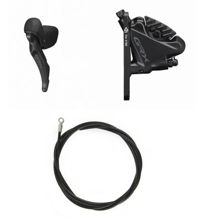 GRX ST-RX610+BR-RX400 - kit freno anteriore Black