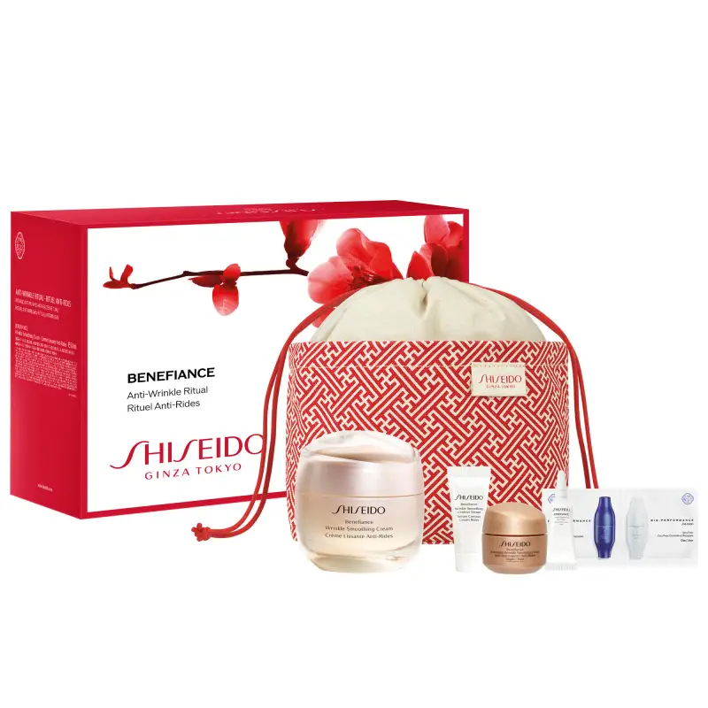Benefiance Benefiance Pouch Set - Trattamento antietà pelli mature,Crema antirughe,Cofanetto antirughe