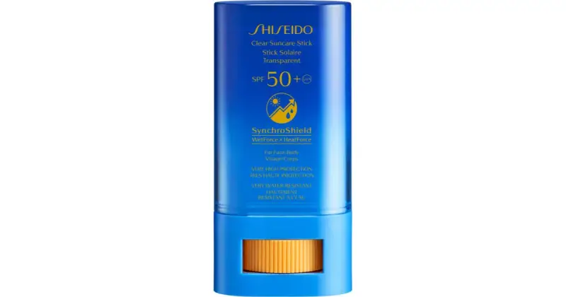 Protezione UV Shiseido Sun Care Clear Stick WetForce SPF 50+ 20 g