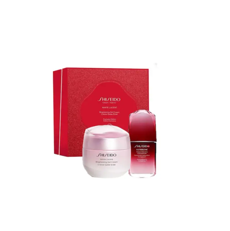 White Lucent Set Shiseido White Lucent Crema Giorno Illuminante Per Il Viso 15 ml + Siero Illuminante White Lucent Per Il Viso 10 ml