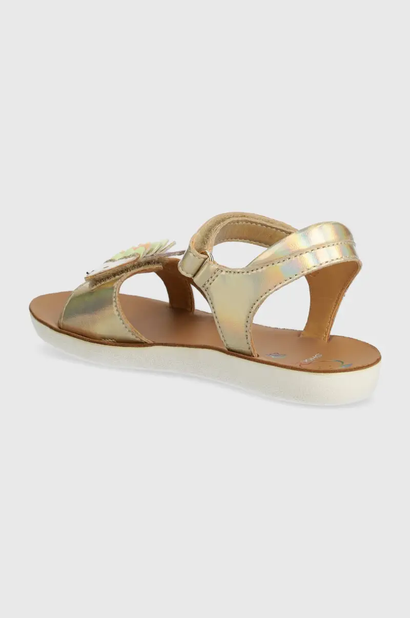 sandali in pelle bambino/a GOA BUBULLE colore oro miniatura 3