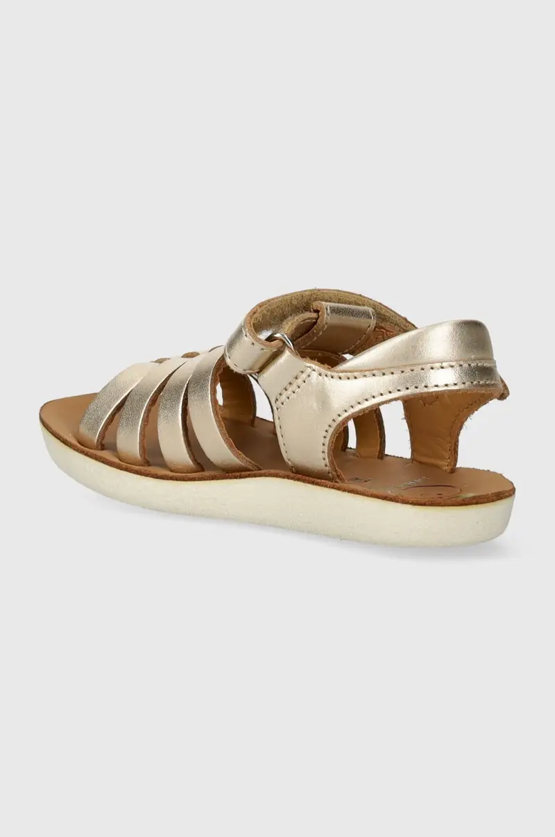 sandali in pelle bambino/a GOA SPART colore oro miniatura 3