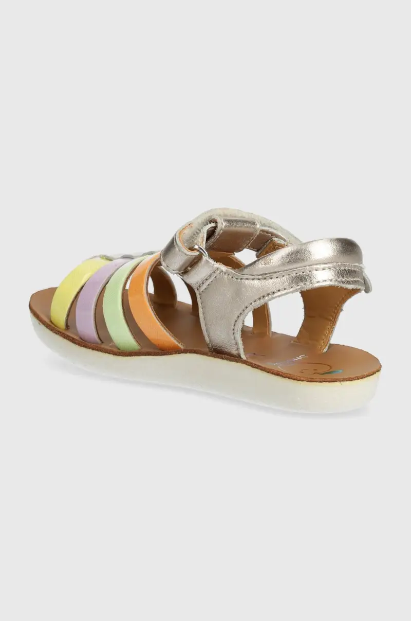 sandali in pelle bambino/a GOA SPART colore oro miniatura 3