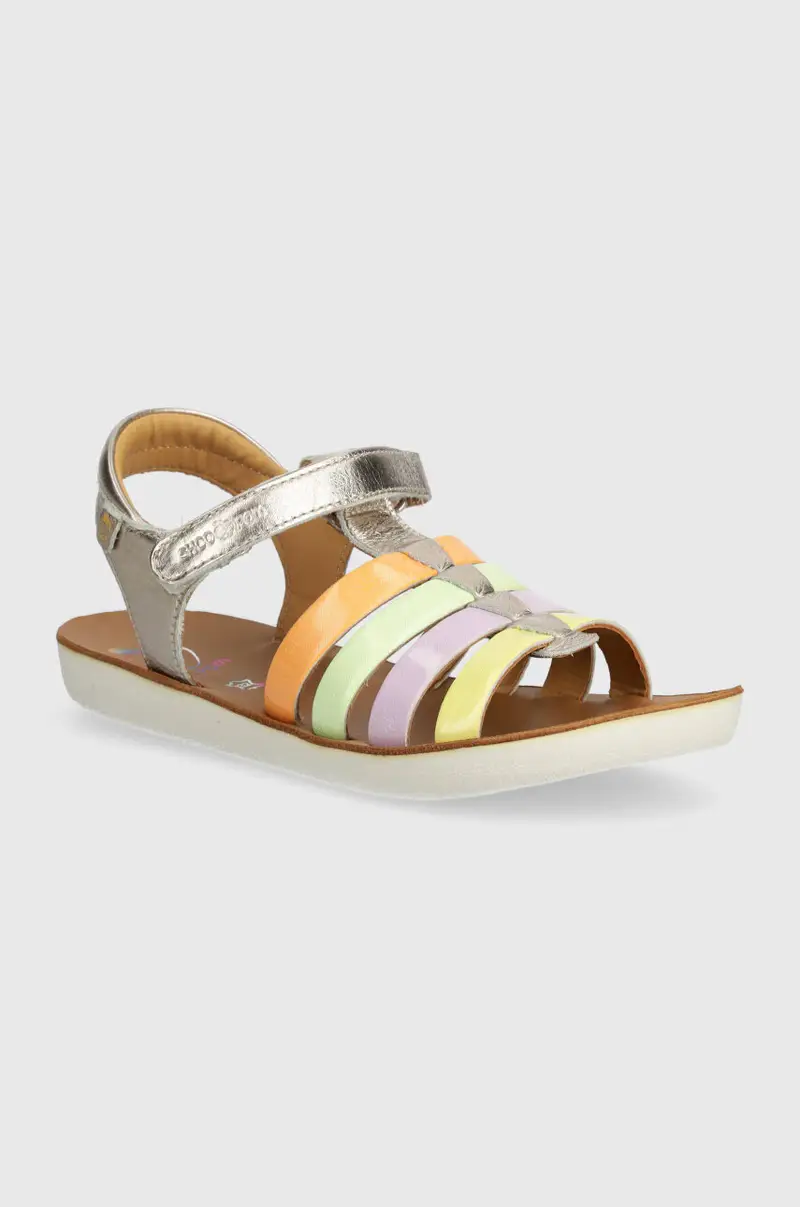 sandali in pelle bambino/a GOA SPART colore oro