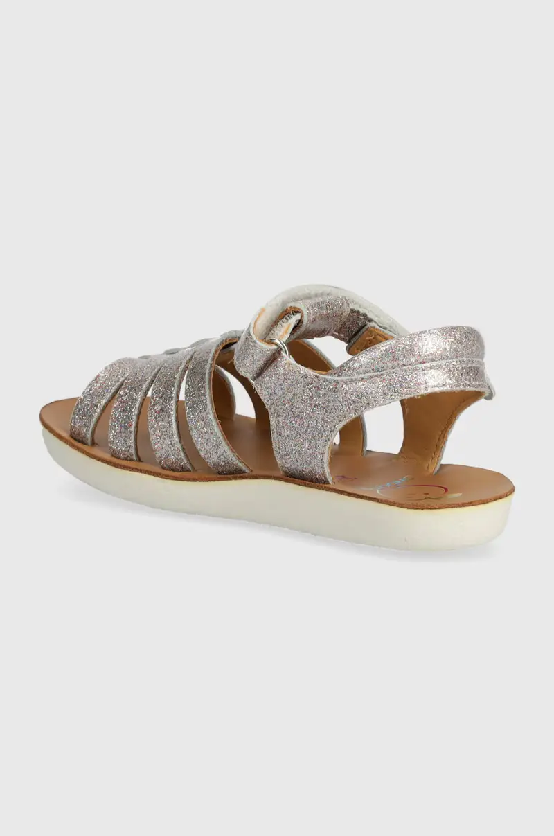 sandali in pelle bambino/a GOA SPART colore rosa miniatura 3