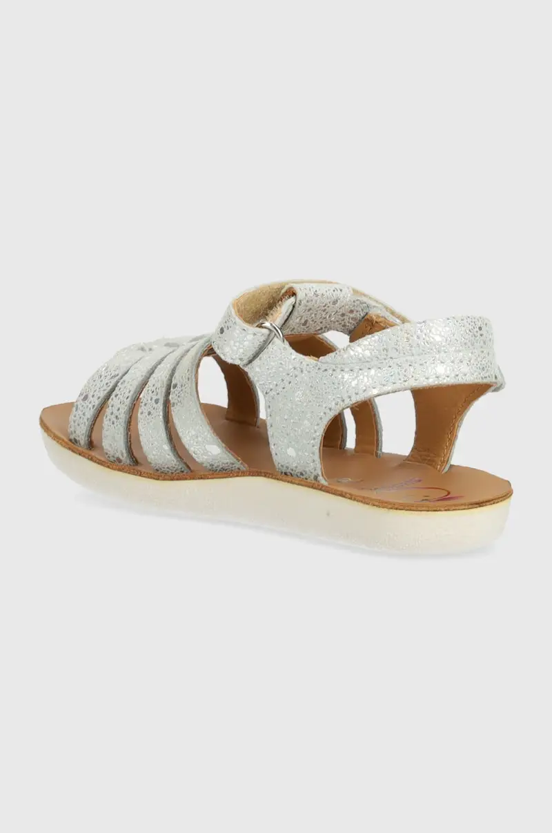 sandali in pelle scamosciata bambino/a GOA SPART colore argento miniatura 3