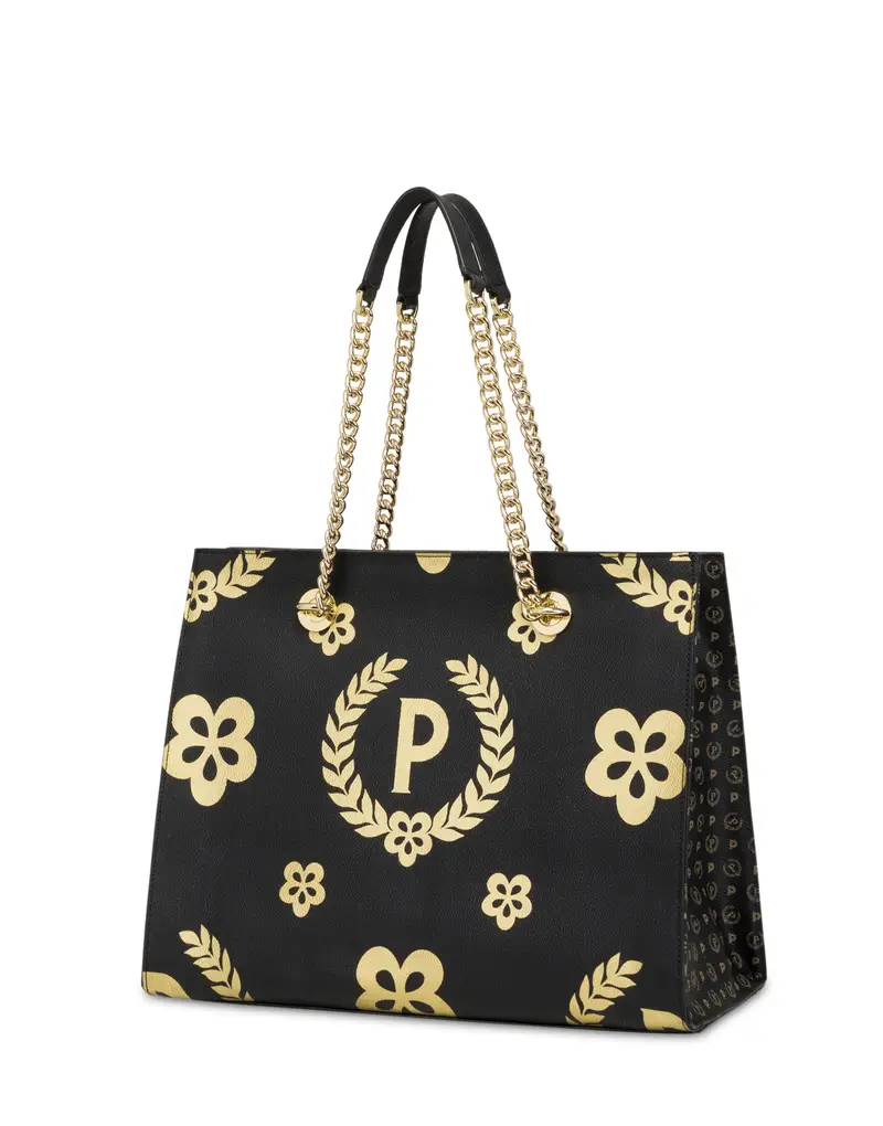 Shopping bag Day-si! Heritage NERO/ORO/NERO, one_size, Pollini miniatura 2