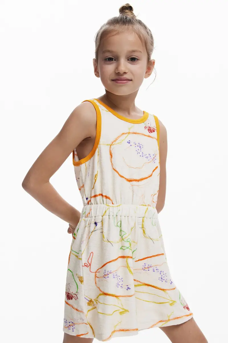 Short jumpsuit strokes